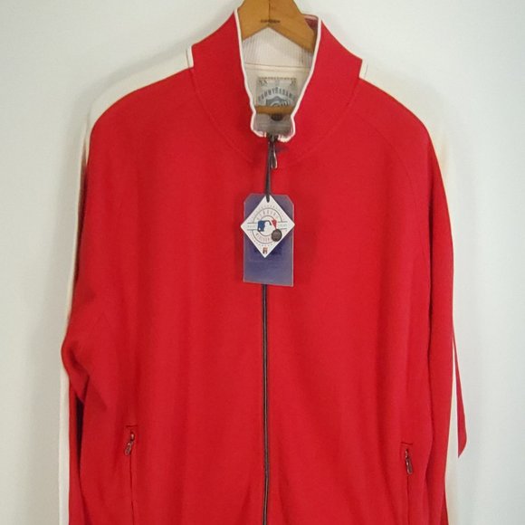 Tommy Bahama Philles Baseball Full Zip Sweater Jacket Men's XXL